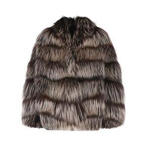 Simonetta Ravizza 'Banny' Fox Fur 'Silver Fox Iris' Women